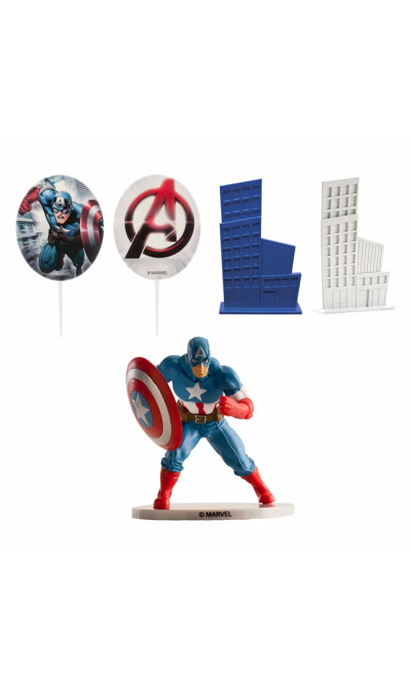 Avengers Captain America Cake Topper Decorating Kit (234458)