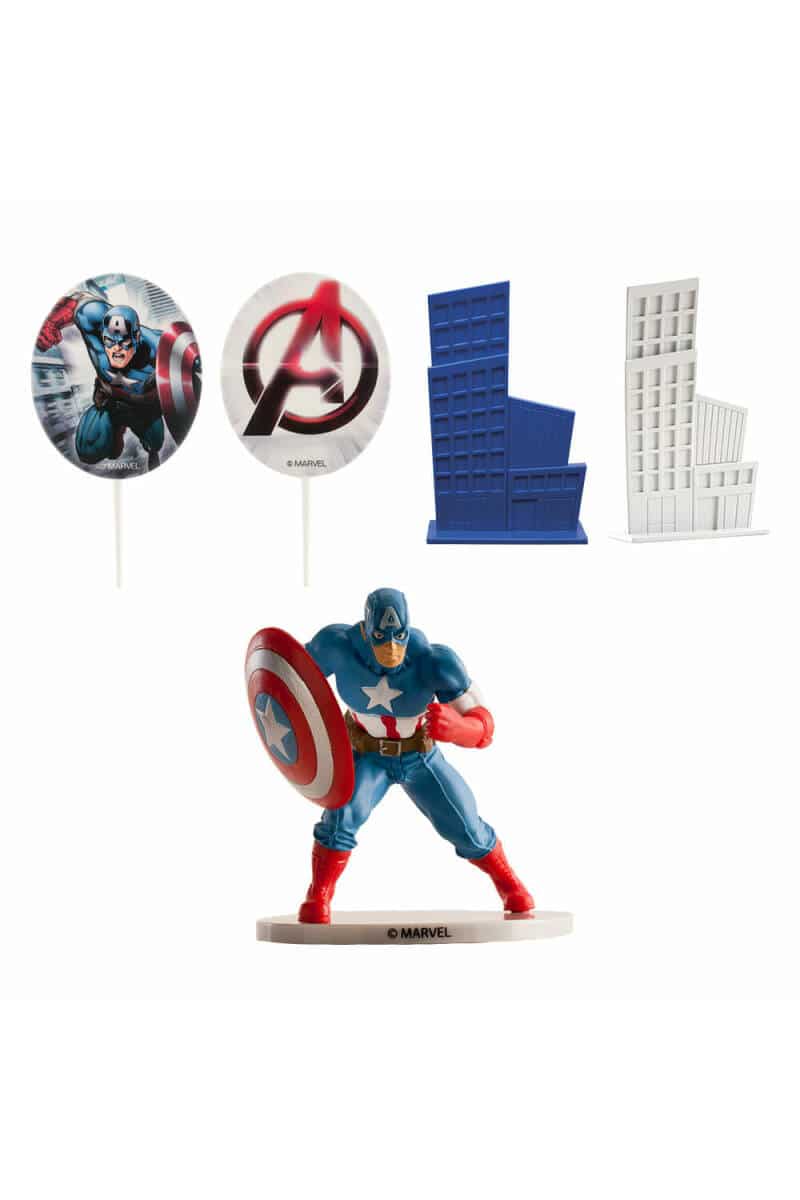 Avengers Captain America Cake Topper Decorating Kit (234458)