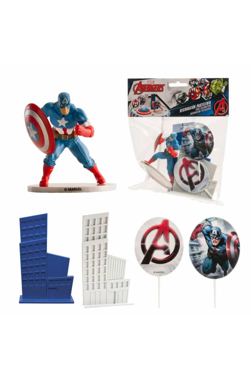 Avengers Captain America Cake Topper Decorating Kit (234458)