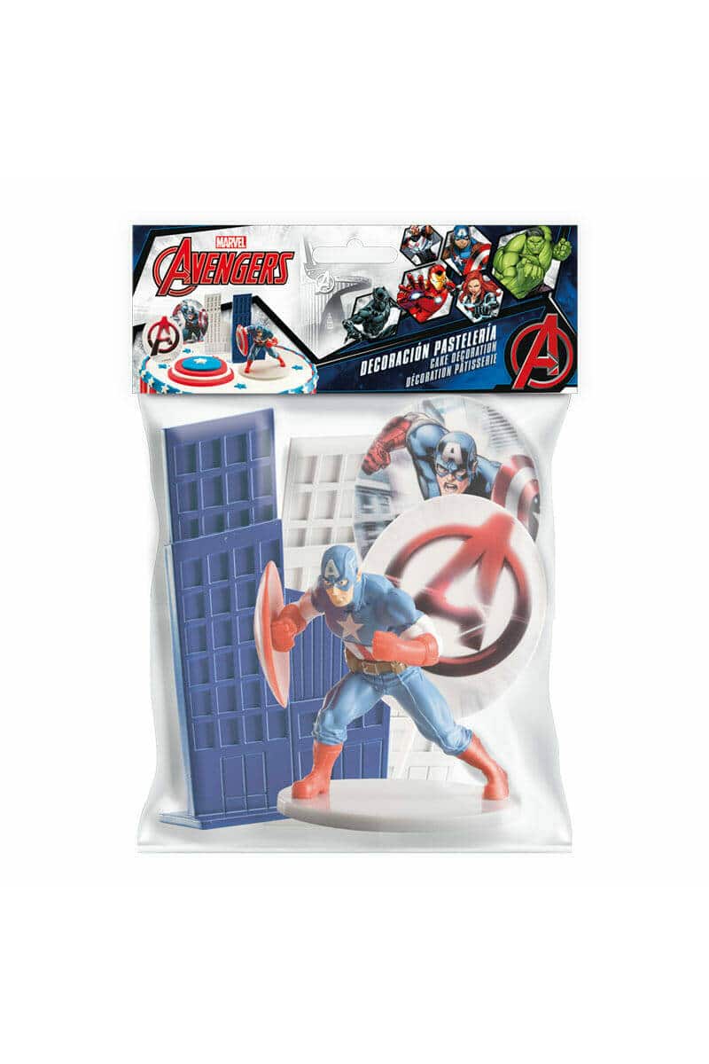 Avengers Captain America Cake Topper Decorating Kit (234458)