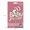 Cake Topper Baby Shower Silver - 16x10cm