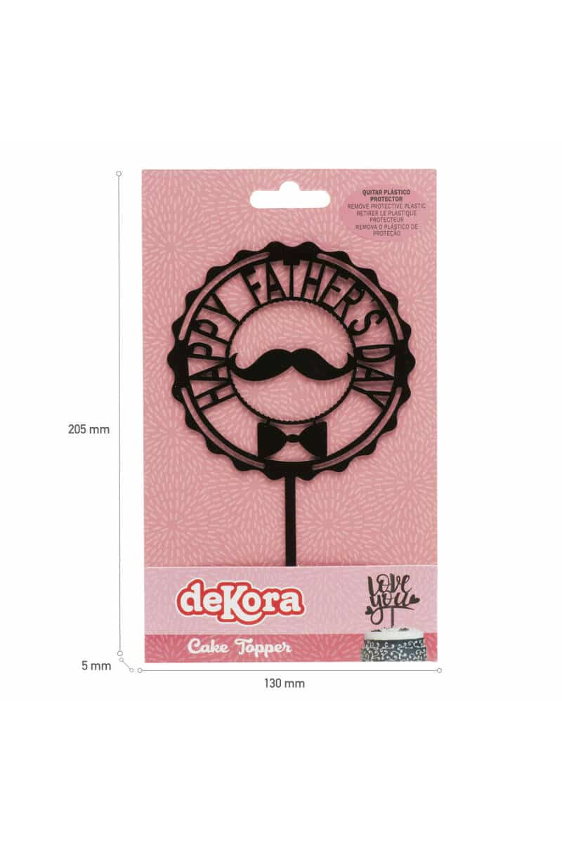 Cake Topper Father's Day - 15x9.8cm