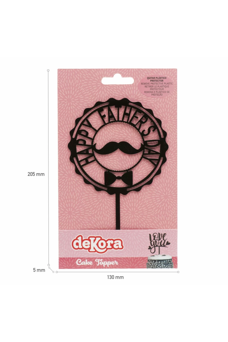 Cake Topper Father's Day - 15x9.8cm