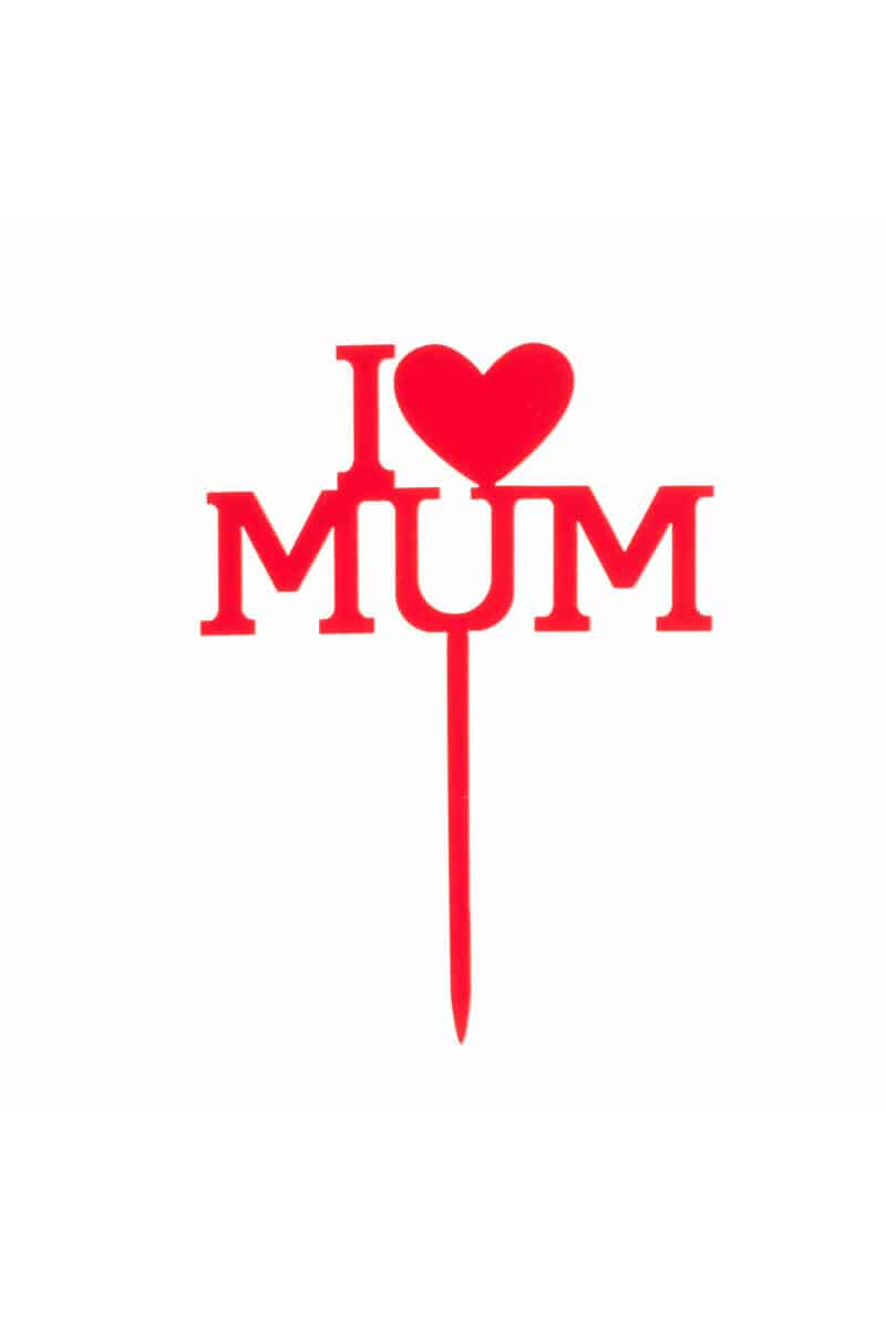Cake Topper Mother's Day - 12x9.9cm