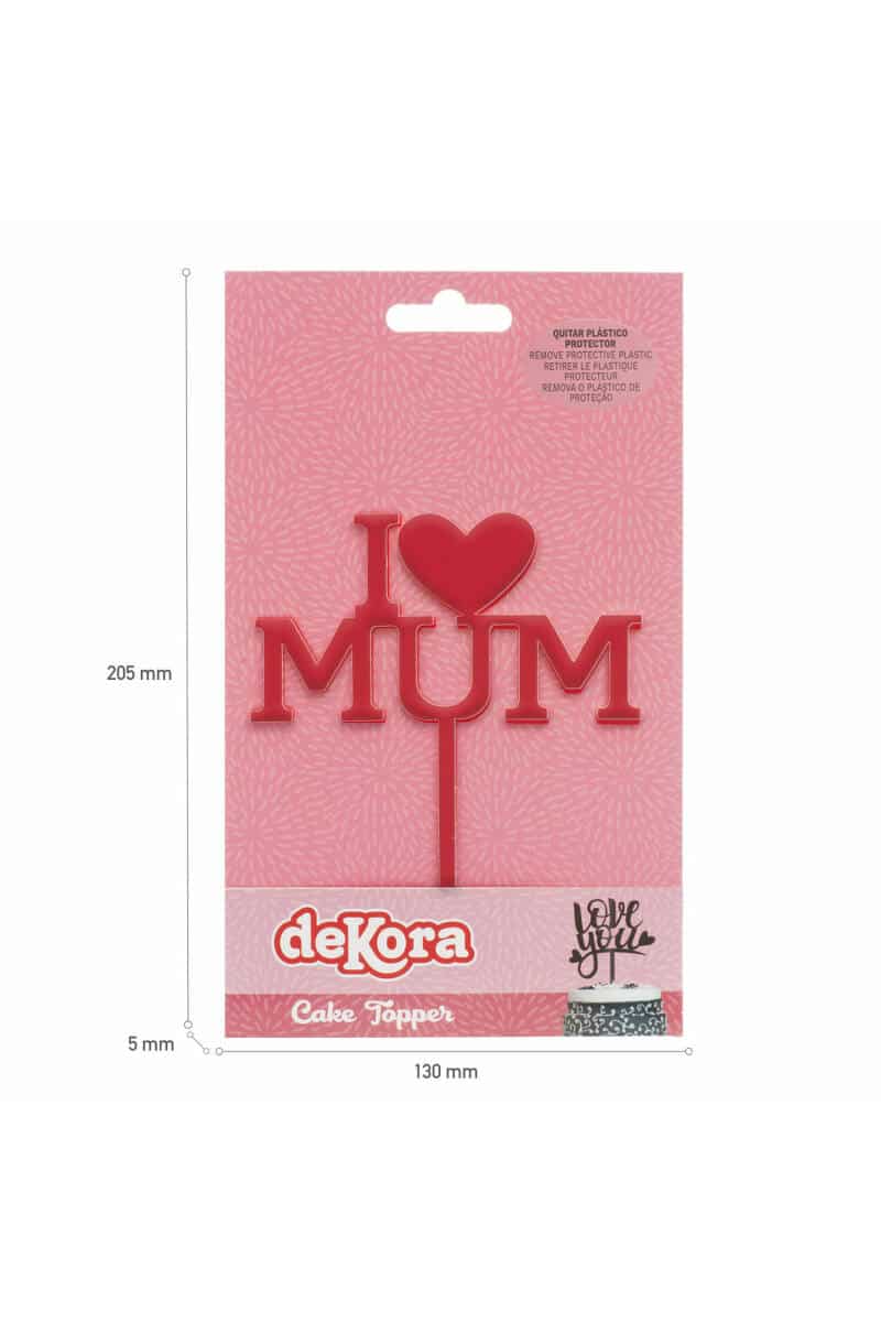 Cake Topper Mother's Day - 12x9.9cm