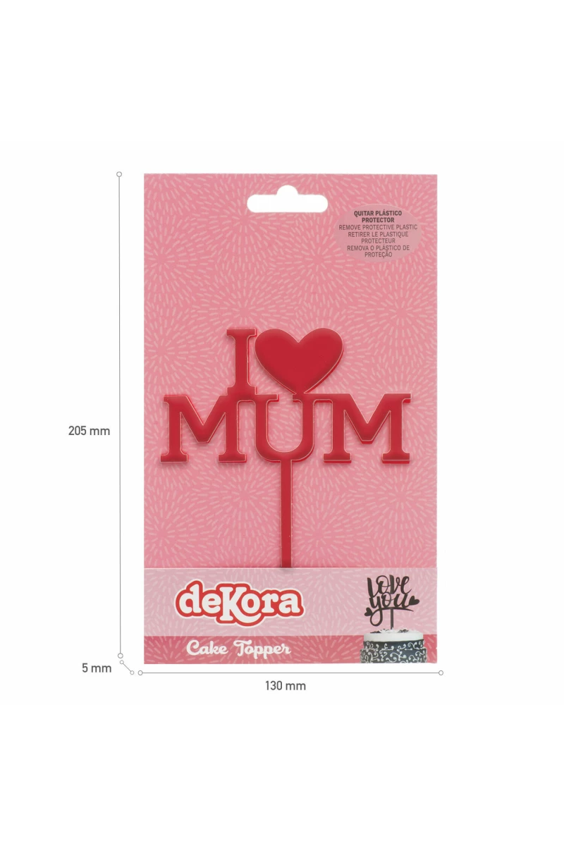 Cake Topper Mother's Day - 12x9.9cm