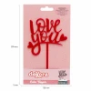 Cake Topper Love You - 13.5x10cm