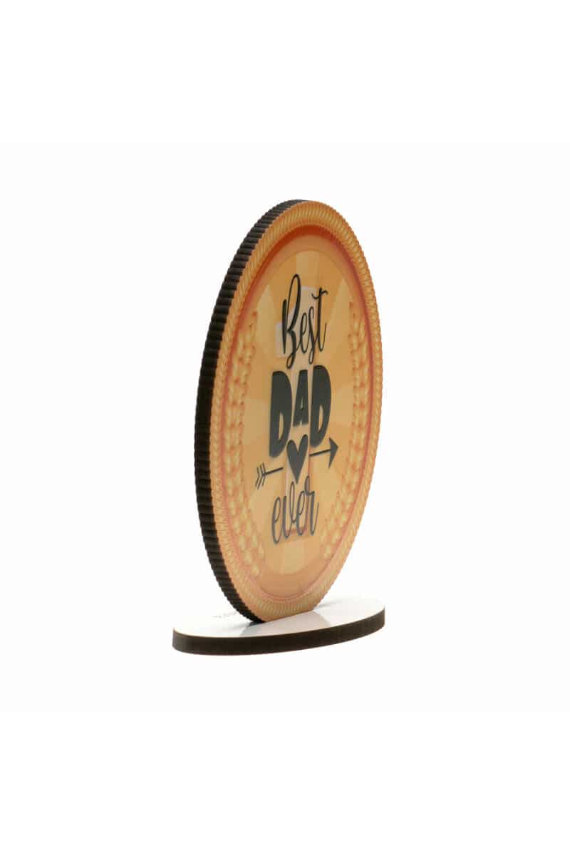 Best Dad Ever Cake Topper - 11.5cm