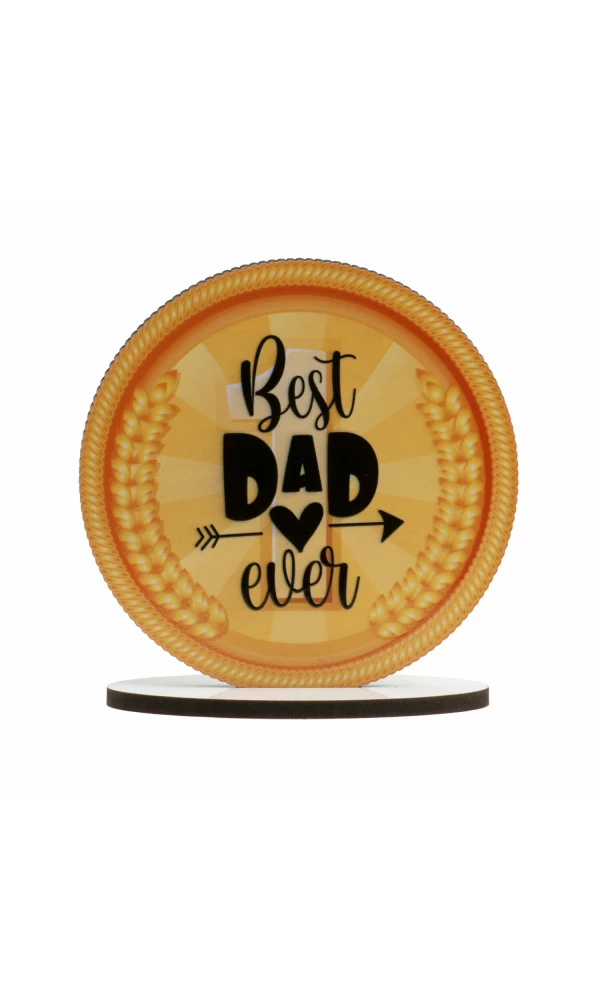 Best Dad Ever Cake Topper - 11.5cm