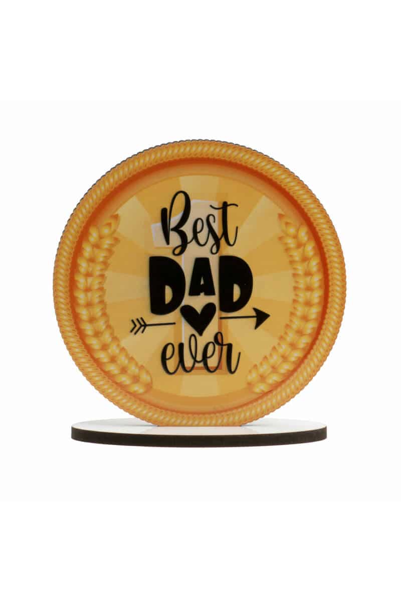 Best Dad Ever Cake Topper - 11.5cm