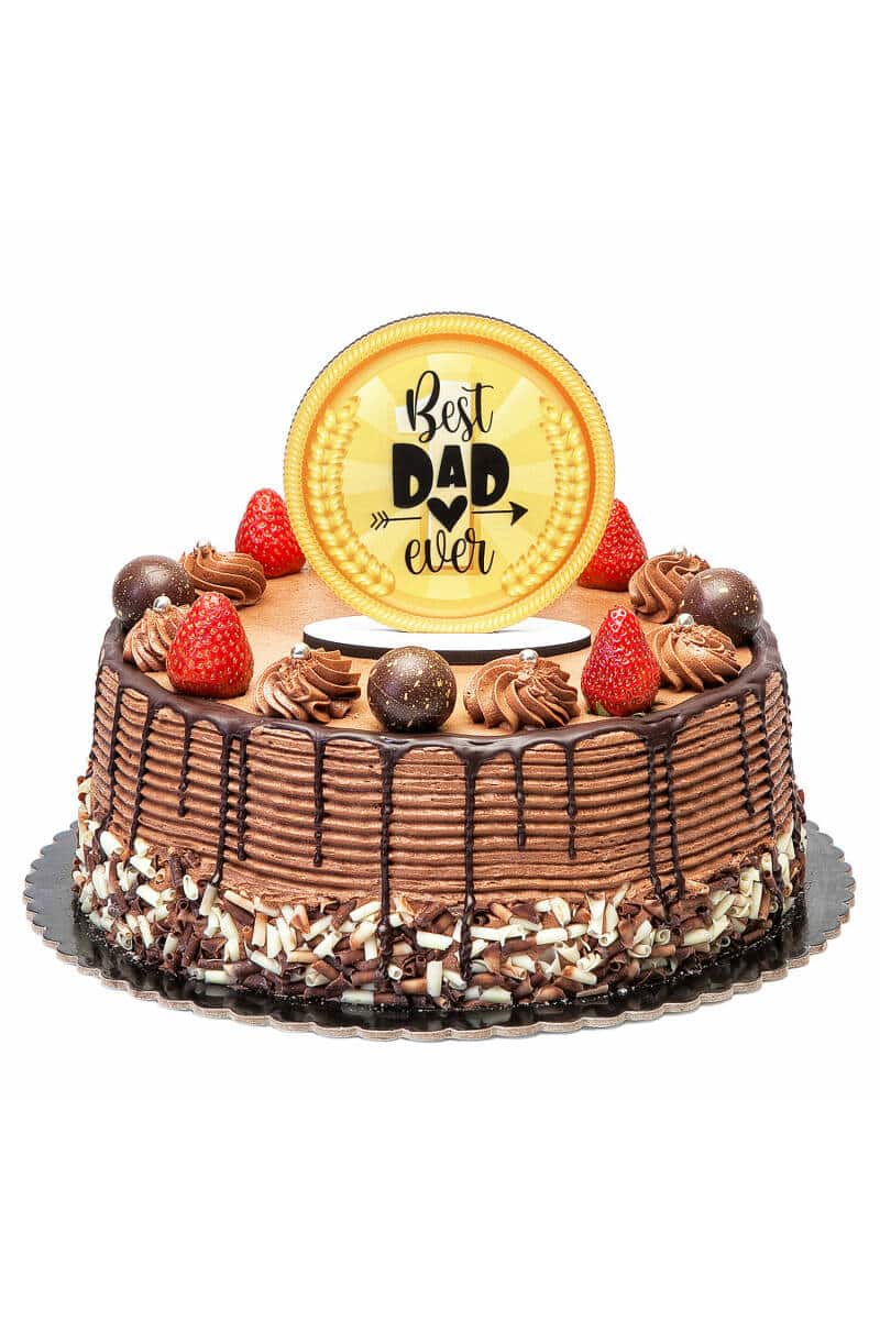 Best Dad Ever Cake Topper - 11.5cm