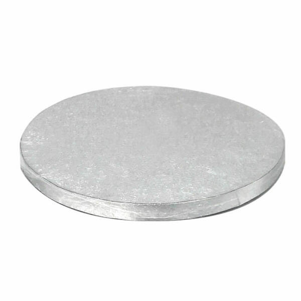 Round Aluminum Cake Board Silver - 450x12mm