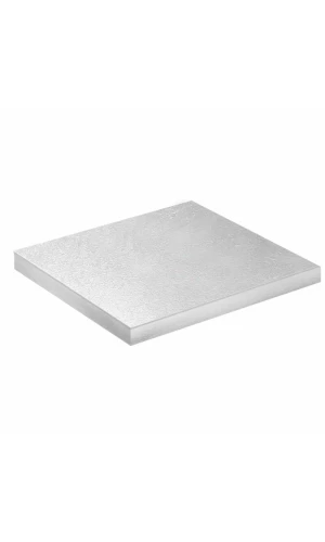 Square Aluminum Cake Board Silver - 400x400x12mm
