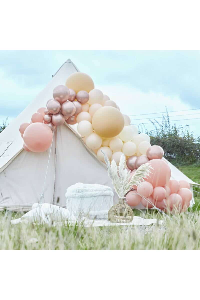 Luxe Peach, Nude And Rose Gold Balloon Arch Kit