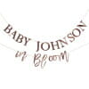 Bunting - Customisable Baby in Bloom - Foiled