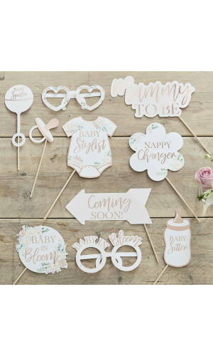 Floral Baby Shower Photo Booth Props