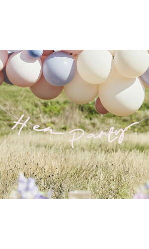 Pink Boho Eco Hen Party Bunting