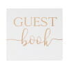 Rose Gold Foil Wedding Guest Book