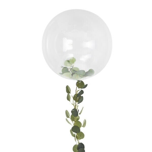 Orb Balloons With Vine Foliage