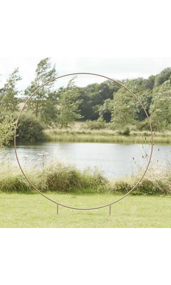 Copper Round Wedding Arch
