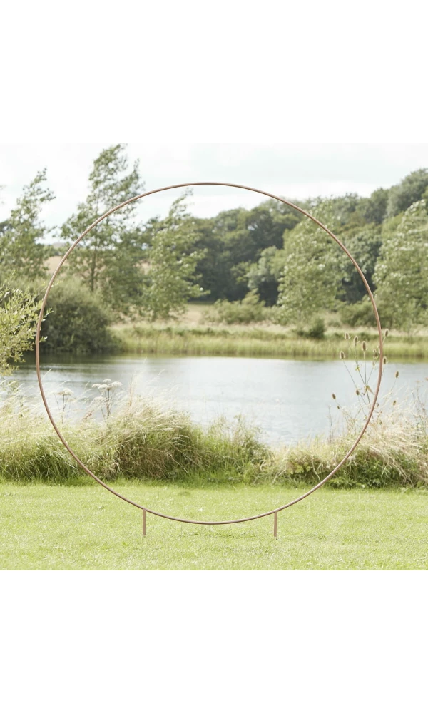 Copper Round Wedding Arch