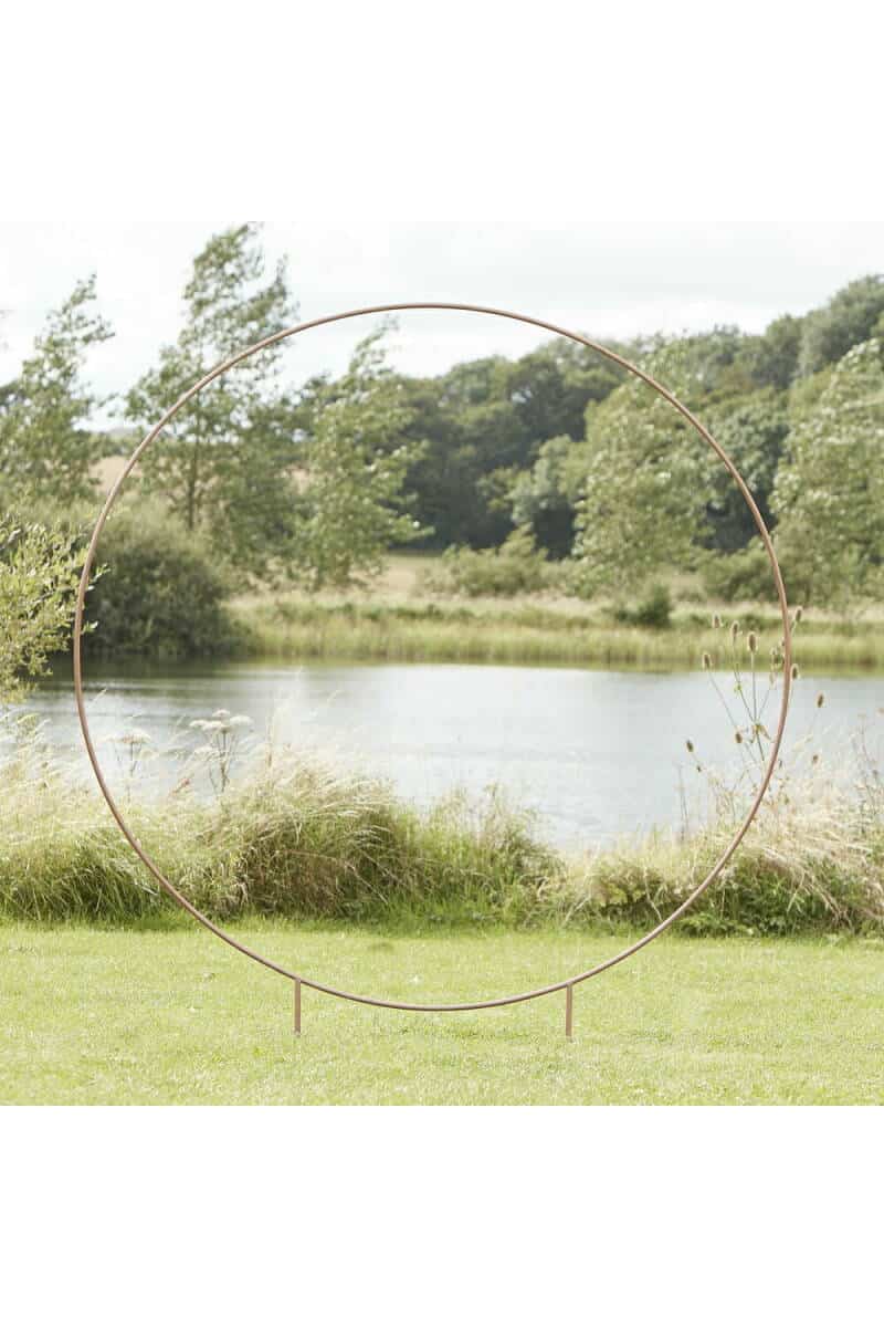 Copper Round Wedding Arch