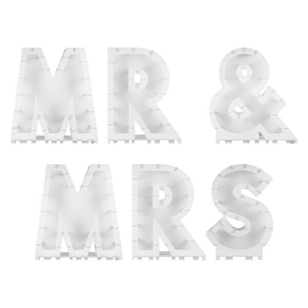 Mr & Mrs Balloon Mosaic Stand
