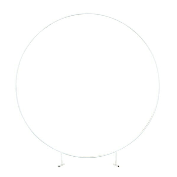 White Round Wedding Arch