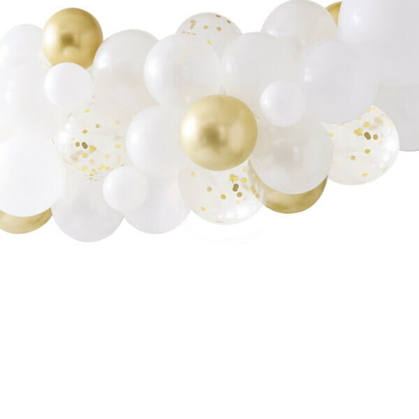 Gold Chrome Balloon Arch