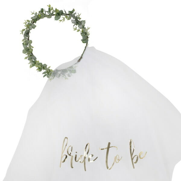 Eucalyptus Bride To Be Hen Party Veil