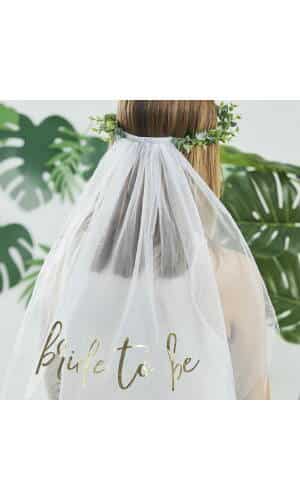Eucalyptus Bride To Be Hen Party Veil