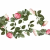 Artificial Pink Rose Garland Decoration