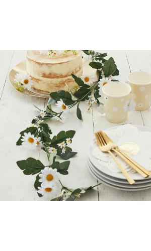 Decorative Artificial Daisy Floral Easter Garland