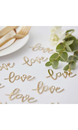 Gold Love Table Confetti