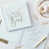 White and Gold Foiled Guest Book