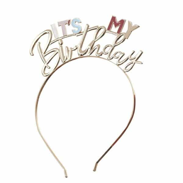 It's My Birthday Metal Headband