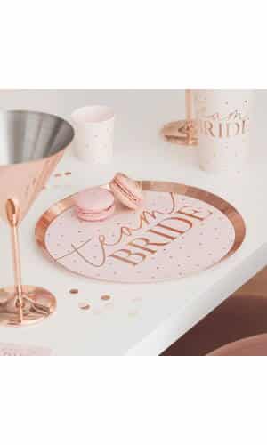 Team Bride Hen Party Plates - 8pk