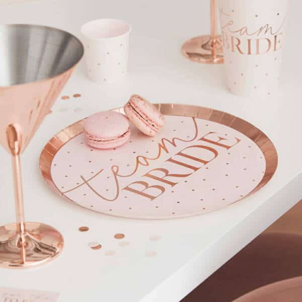 Team Bride Hen Party Plates - 8pk