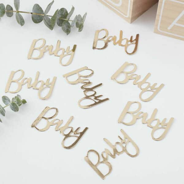 Gold Baby Shower Confetti