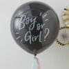 Black Giant Gender Reveal "Boy or Girl?" Latex Balloon - 36"