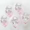 About To Pop! Pink Baby Shower 12" Confetti Latex Balloons - 5pk