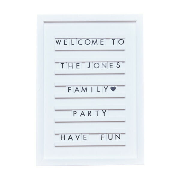 White Letter Display Board