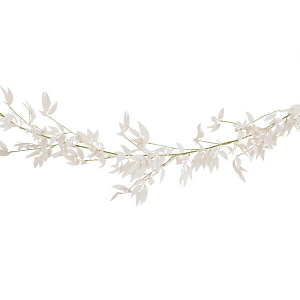 Pink Ruscus and Green Foliage Garland
