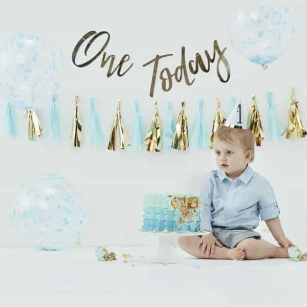 Blue Baby Cake Smash 1st Birthday Kit