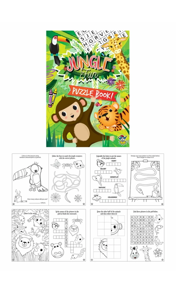 Party Favours Mini Jungle Puzzle Book (10.5x14.5cm)