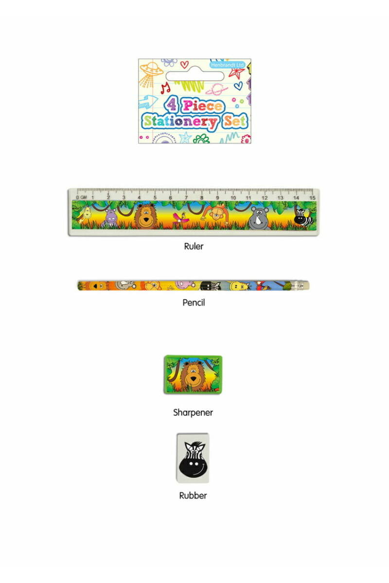 Jungle Party Favours Stationery Set - 4pk