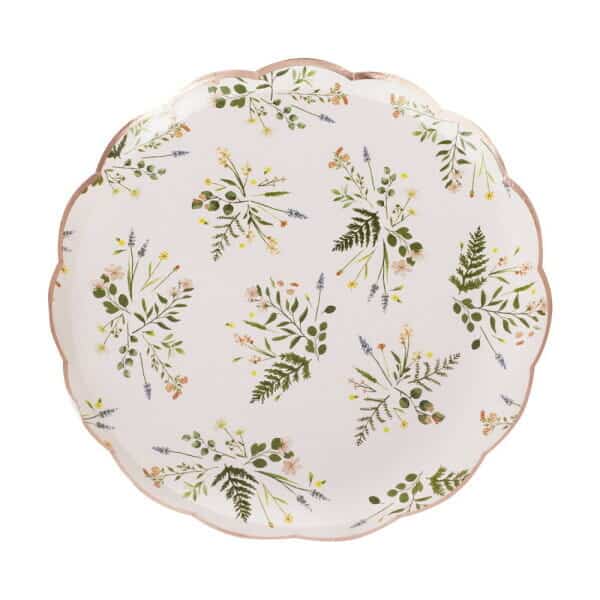 Floral Tea Party Paper Plates