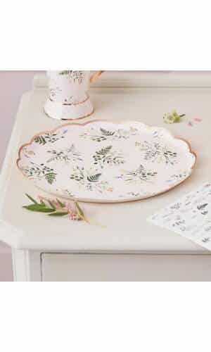 Floral Tea Party Paper Plates