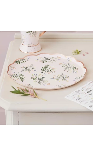 Floral Tea Party Paper Plates