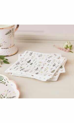 Afternoon Tea Floral Napkins